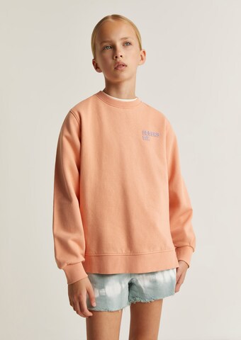 Scalpers Sweatshirt 'Minimal' i orange: framsida