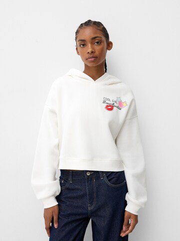 Felpa di Bershka in beige: frontale