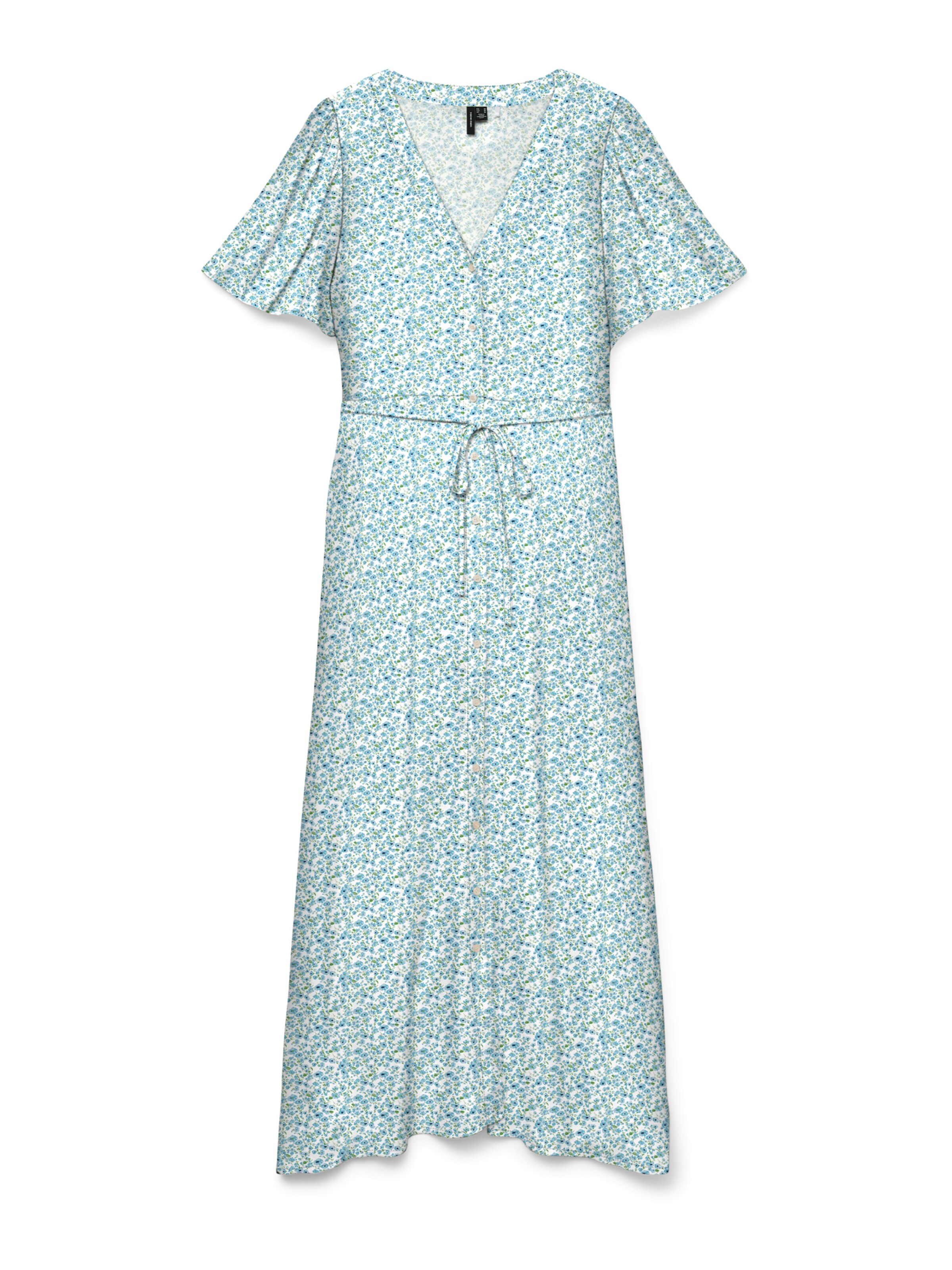 Robe-chemise 'VMALBA' VERO MODA en blanc : devant