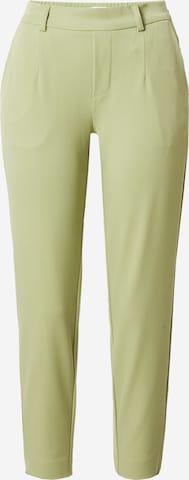 OBJECT Kalhoty se sklady v pase 'LISA' – zelená: přední strana