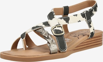 Tongs Blowfish Malibu en noir : devant