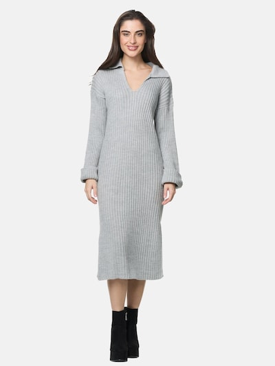 Elara Robes en maille en gris clair, Vue avec produit