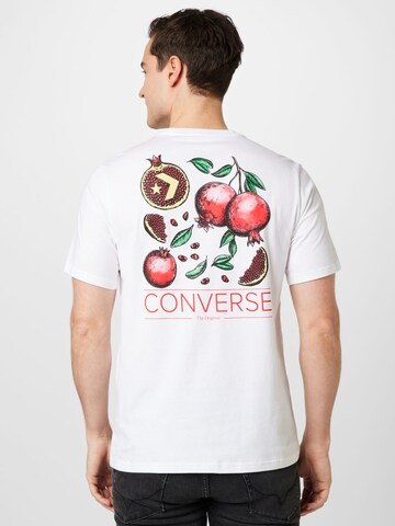 CONVERSE T-Shirt 'POMEGRANATE' in Weiß