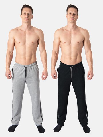 PANTONECLO Pajamas long 'Pantoneclo Men’s Night Wear Long Pajama- 2 PCS' in Black