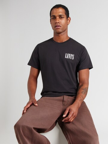 LEVI'S ®Majica 'Relaxed Graphic' - crna boja: prednji dio