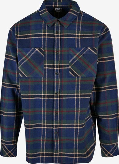 Urban Classics Overhemd 'Mountain' in de kleur Donkerblauw / Donkergroen / Donkerrood / Wit, Productweergave