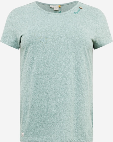 Ragwear Plus Shirt in Groen: voorkant