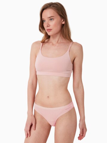 Organication Bralette Bra in Pink: front