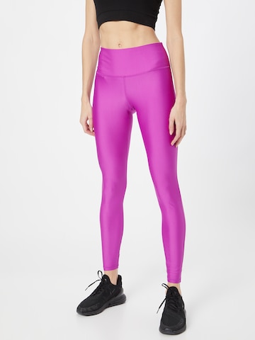 UNDER ARMOUR Skinny Sportovní kalhoty – pink: přední strana