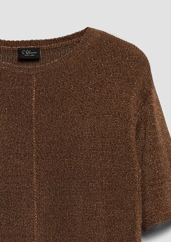 s.Oliver BLACK LABEL Trui in Bruin