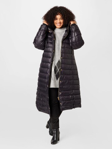 River Island Plus Winter Coat 'CAMPBELL' in Black