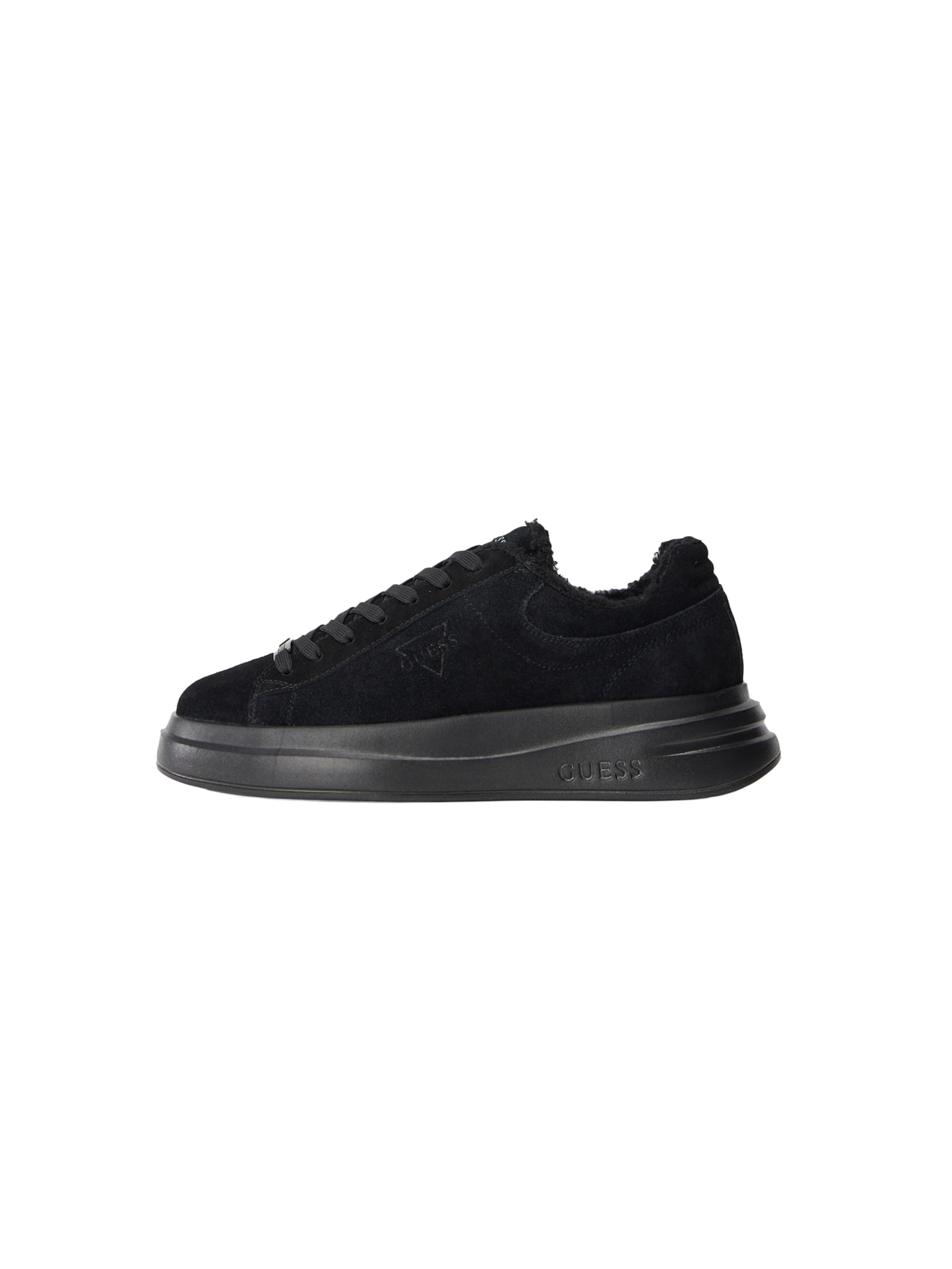 Sneaker low 'ELBAN' de la GUESS pe negru: față