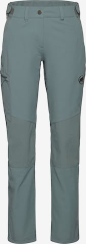 MAMMUT Regular Outdoor Pants 'Runbold Guide' in Grey: front