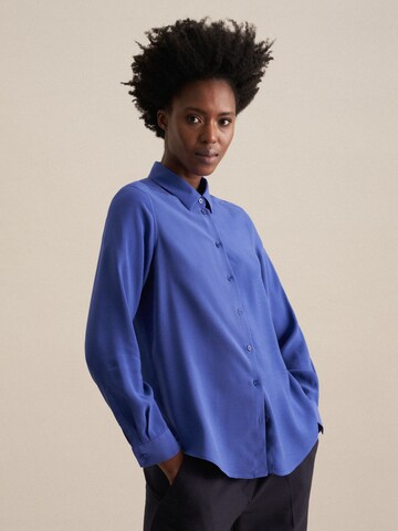SEIDENSTICKER Bluse 'Schwarze Rose' in Blau