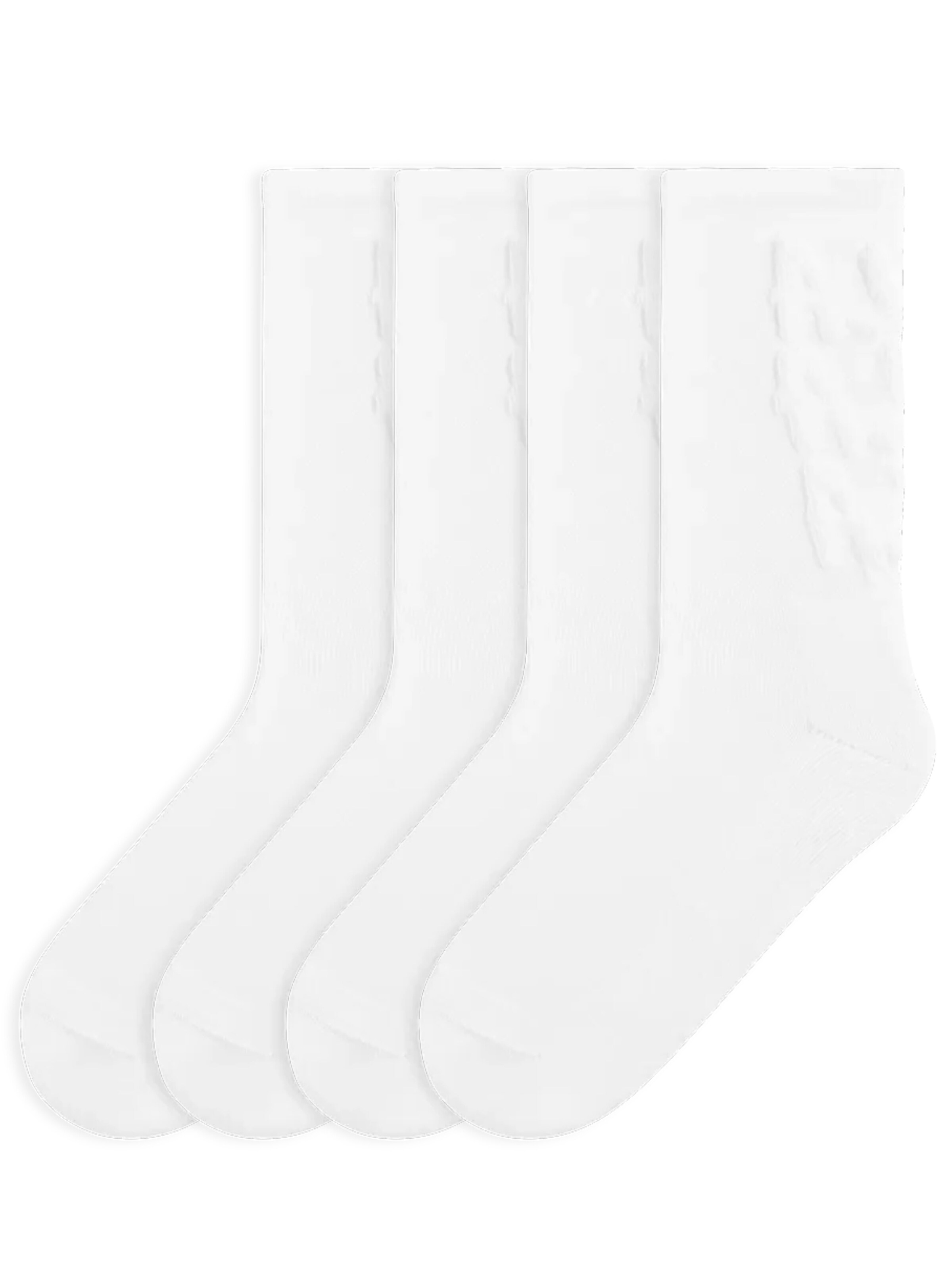 Von Jungfeld Socks 'Embossed' in White: front