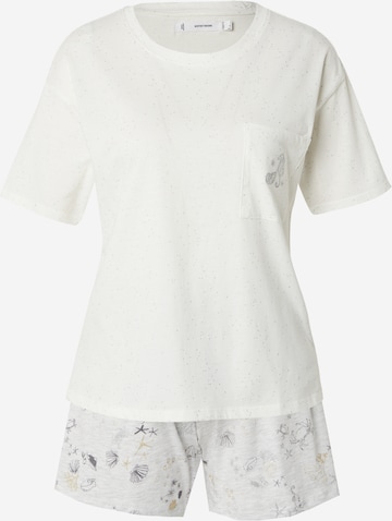 balta Women' Secret Pižama su šortais 'MAR': priekis