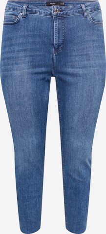 Coupe slim Jean 'MANYAANNE' Vero Moda Curve en bleu : devant