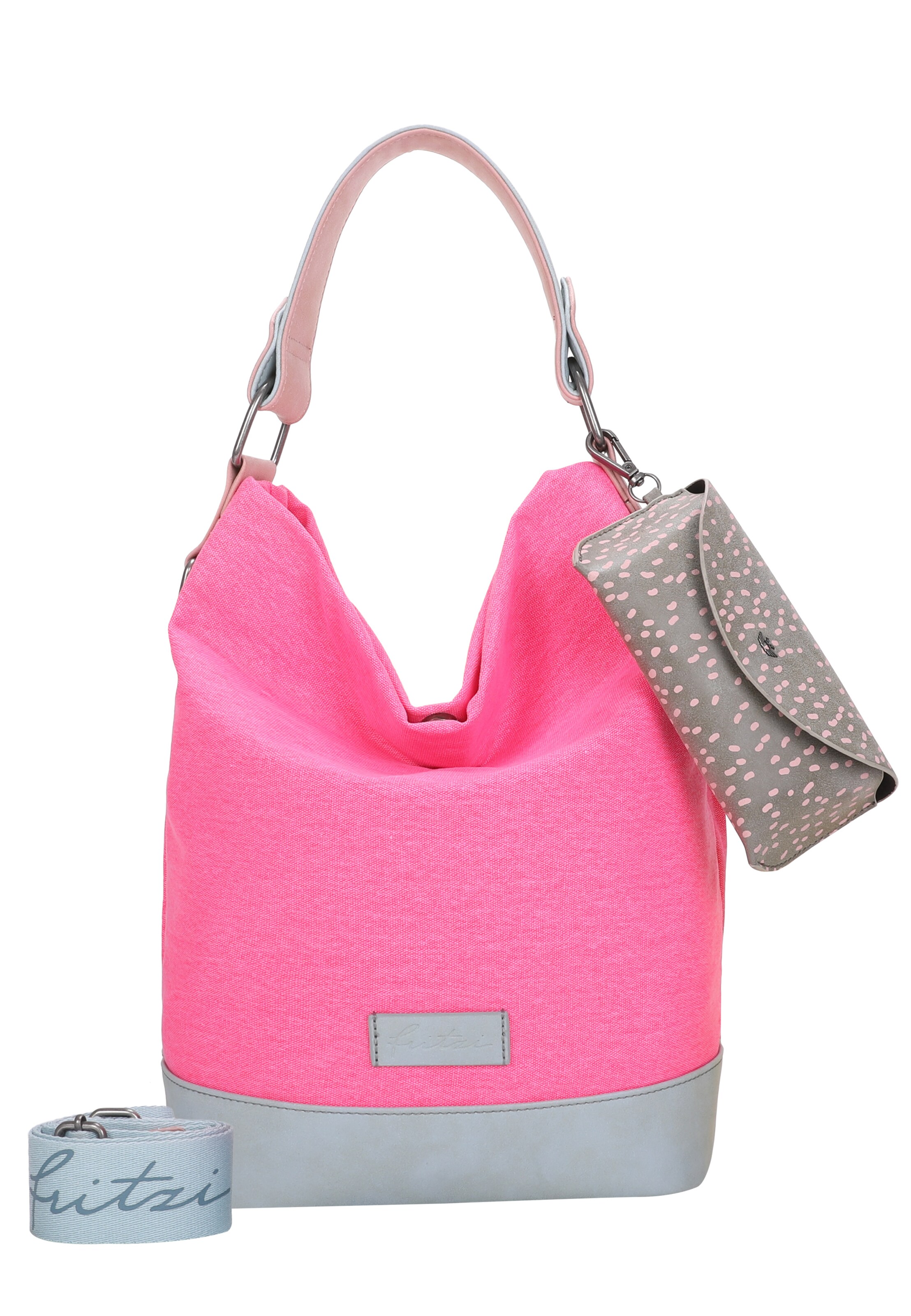 Fritzi aus Preußen Schultertasche 'Izzy07 Olga' in Pink: Vorderseite