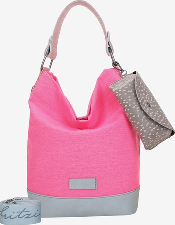 Fritzi aus Preußen Shoulder Bag 'Izzy07 Olga' in Pink: front