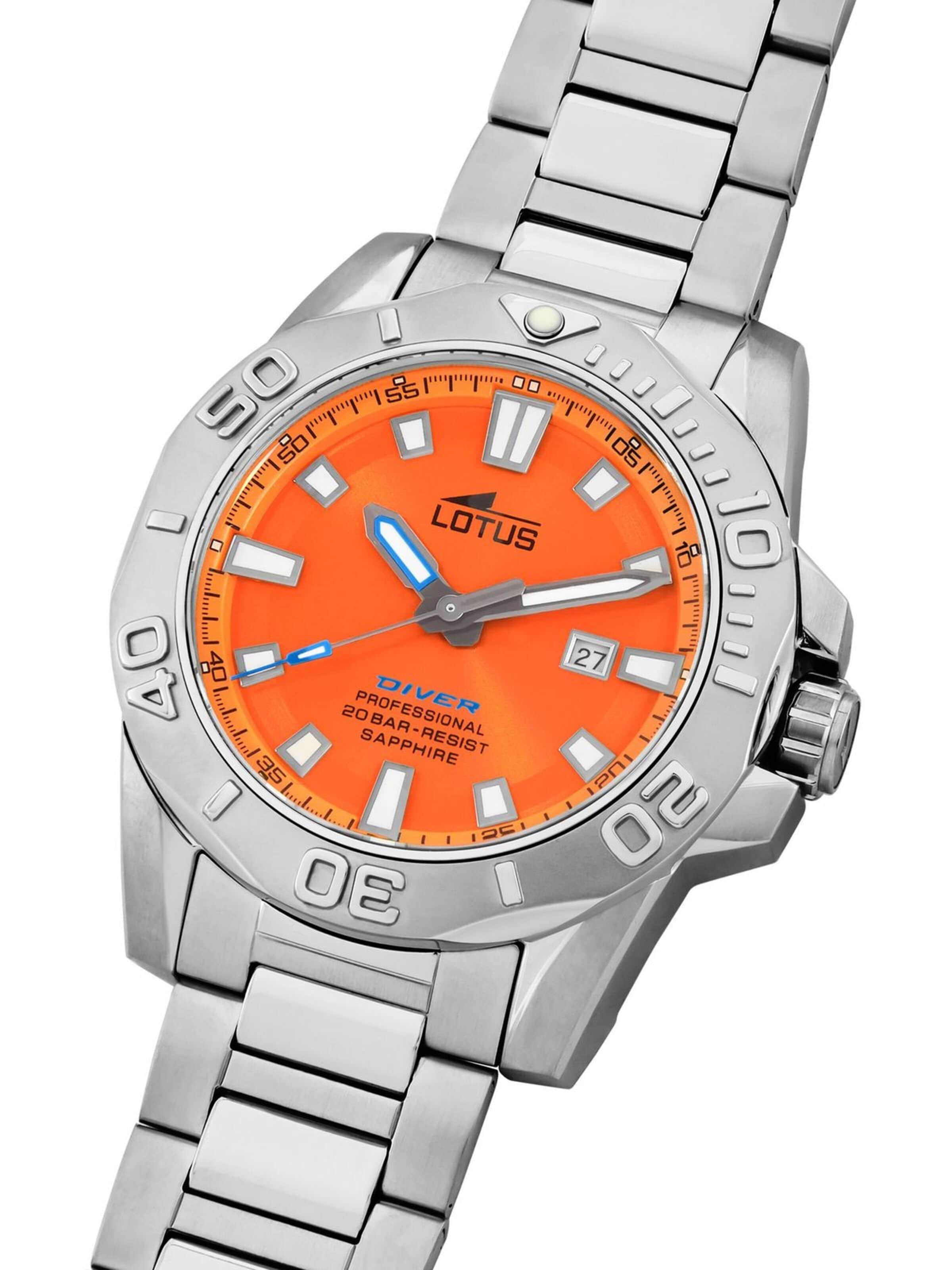 Lotus Analoog horloge 'Watch Diver' in Oranje