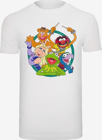 F4NT4STIC T-Shirt 'Disney The Muppets Group Circle' in Weiß: Vorderseite