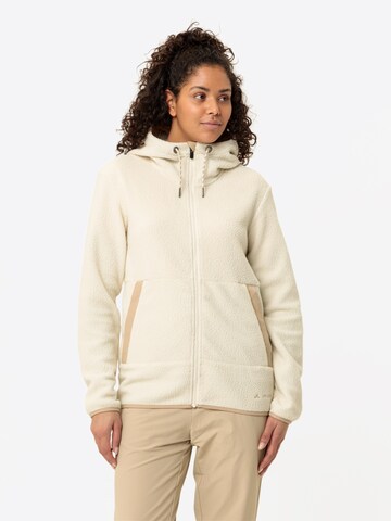VAUDE Functionele fleece jas 'Manukau' in Beige: voorkant