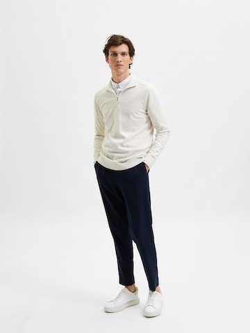 SELECTED HOMME Regular fit Sweater 'Berg' in White