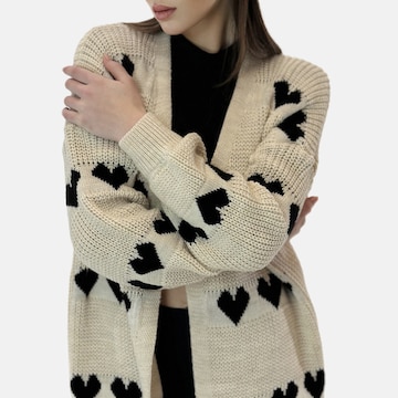 Elara Strickmantel in Beige