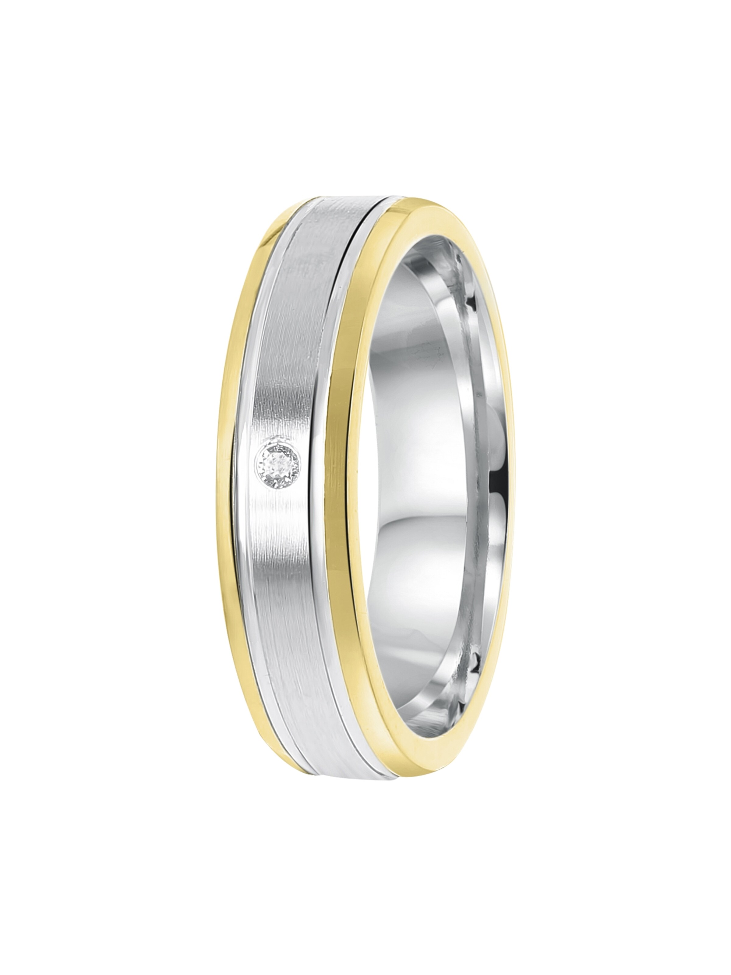 Lucardi Ring in Zilver: voorkant