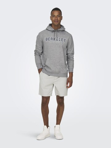 Only & Sons Regular Shorts 'TEL' in Grau