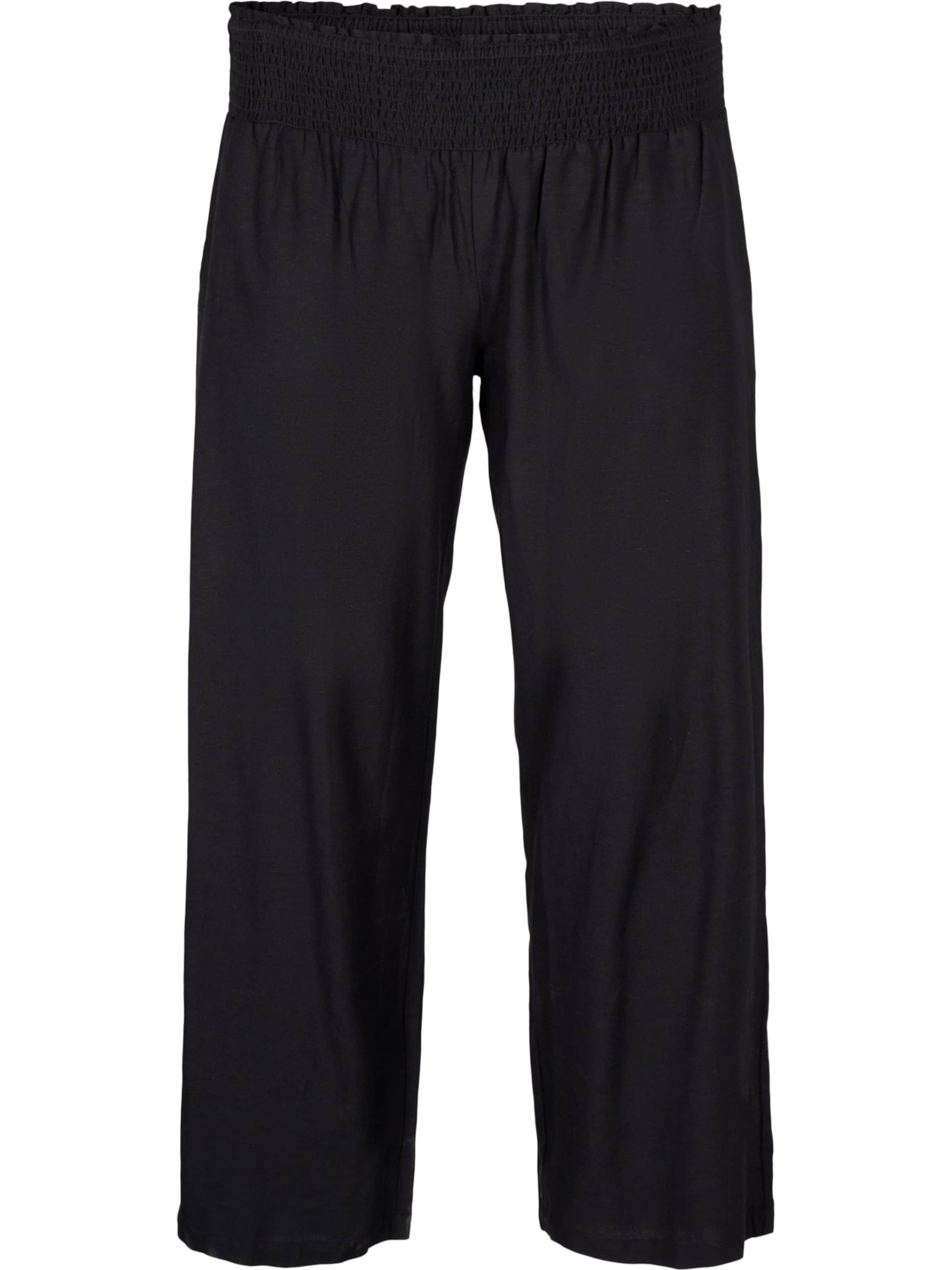 Pantalon Zizzi en noir : devant