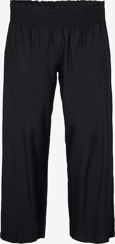 Loosefit Pantalon Zizzi en noir : devant