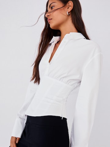 Bershka Bluse i hvid