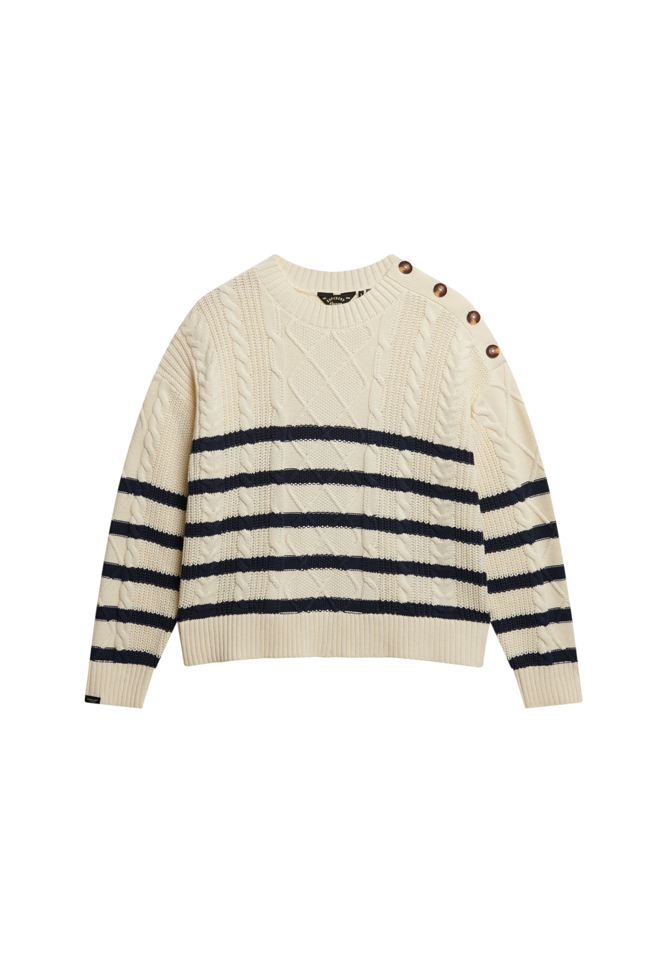 Pull-over Superdry & Co en blanc : devant