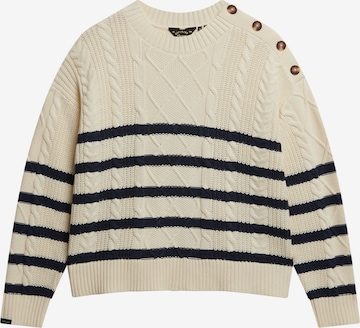 Superdry & Co Pullover in Weiß: Vorderseite