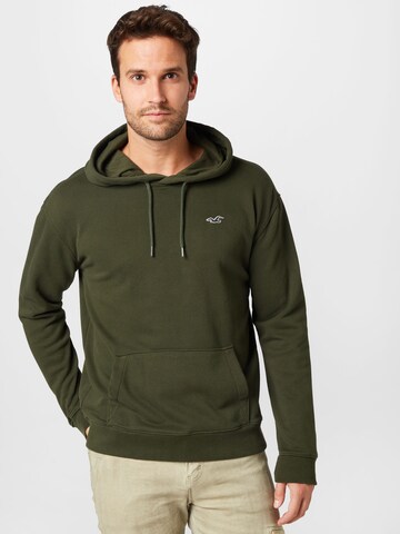 HOLLISTER Sweatshirt i grön: framsida