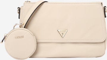 Sac bandoulière 'Gemma' GUESS en beige : devant