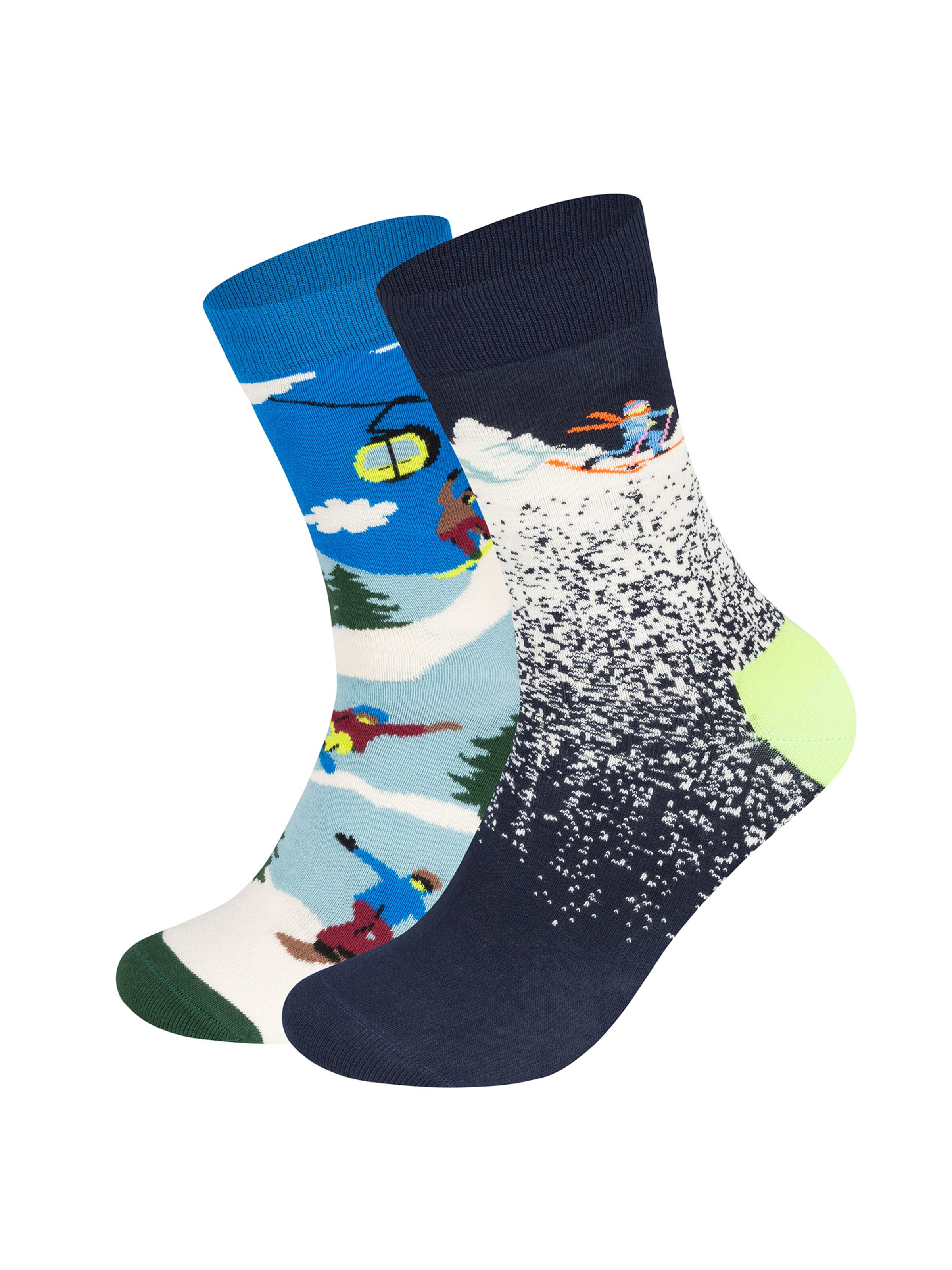 Happy Socks Socken 'Wintersport' in Blau: Vorderseite