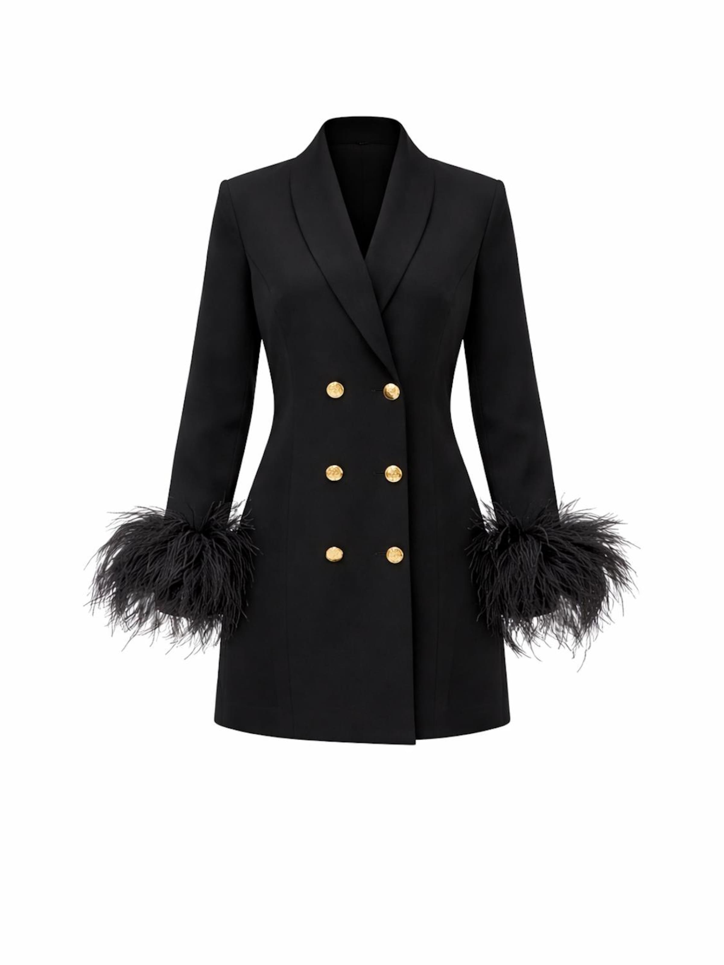 Robe de cocktail 'Milan' La Maison Milan en noir : devant