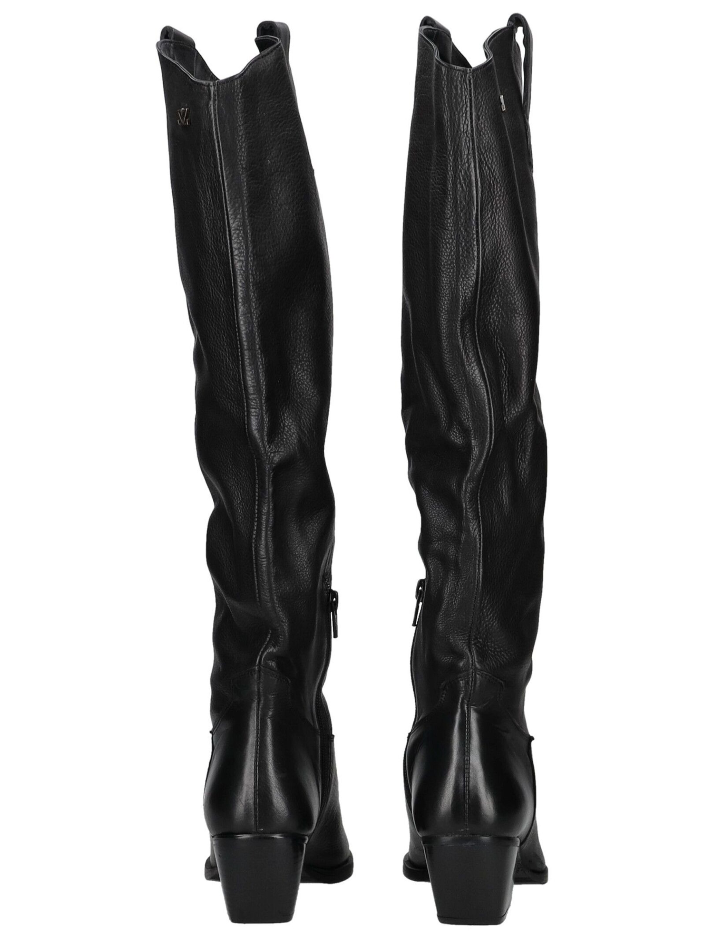 LAZAMANI Cowboy Boots in Black