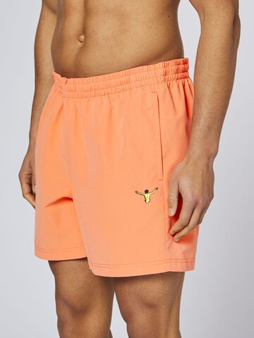CHIEMSEE Athletic Swim Trunks in Orange