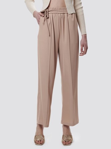 Loosefit Pantalon à pince Influencer en beige : devant
