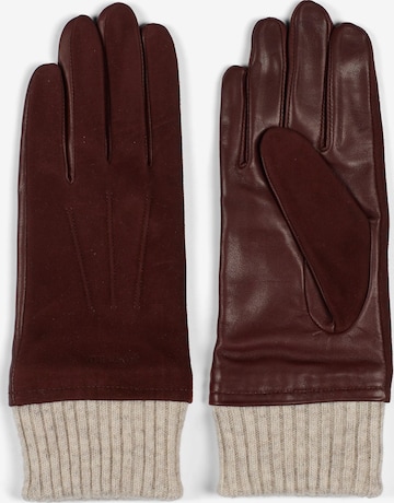 Mezzoguanti 'Women's Leather Gloves Leah Brown' di Howard London in marrone: frontale