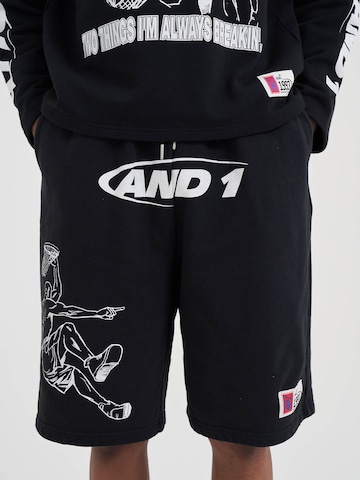 AND1 - regular Pantalón en negro: frente