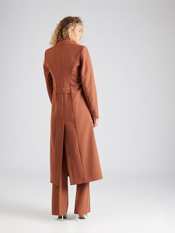 ABOUT YOU x Iconic by Tatiana Kucharova Between-Seasons Coat 'Alena' in Brown