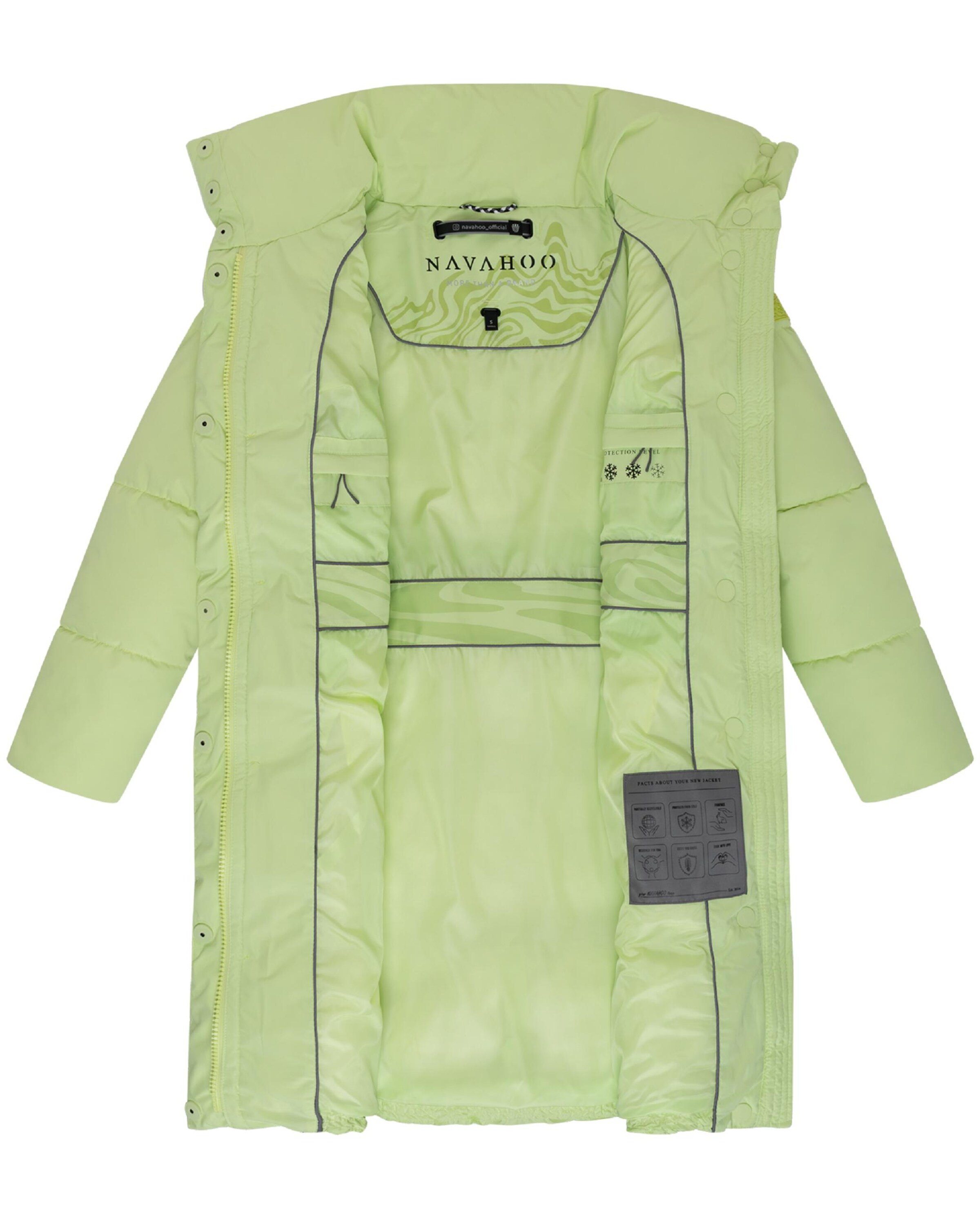 NAVAHOO Télikabátok 'Wolkenkuss 14' - zöld