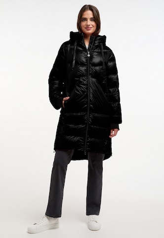 Frieda & Freddies NY Mantel 'Twister 2' in Schwarz: Vorderseite