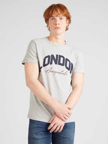 AÉROPOSTALE Majica 'LONDON' | siva barva: sprednja stran