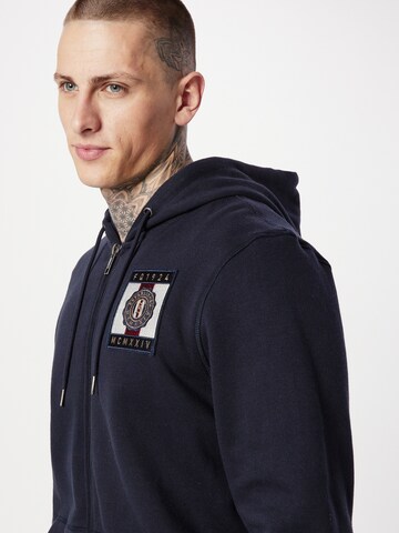 FQ1924 - Sudadera con cremallera 'William' en azul