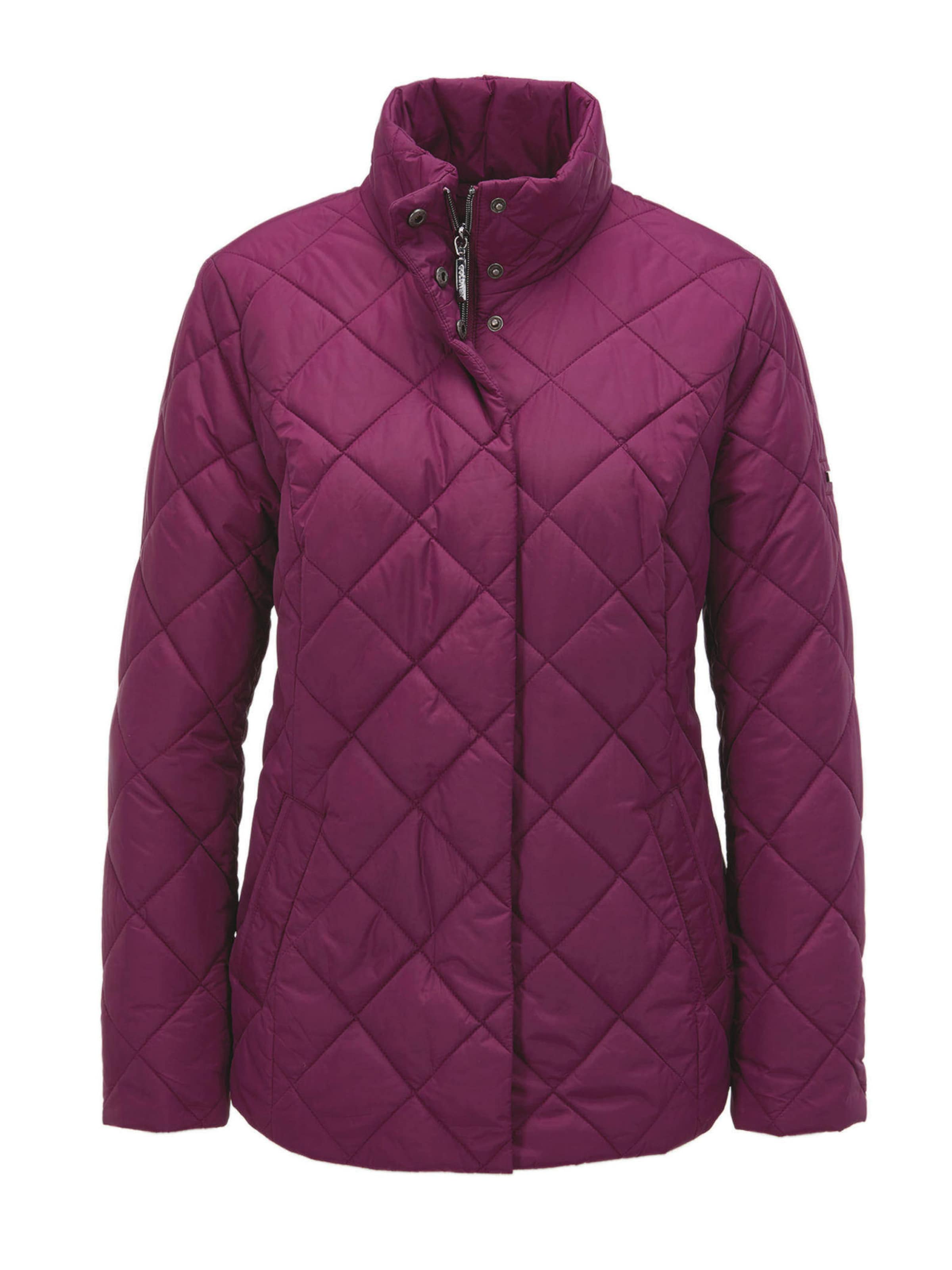 Goldner Übergangsjacke in Lila: Vorderseite